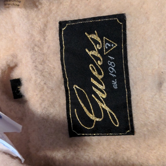 Guess Ivory Double Breasted Military Coat MEDIUM - Picture 4 of 4